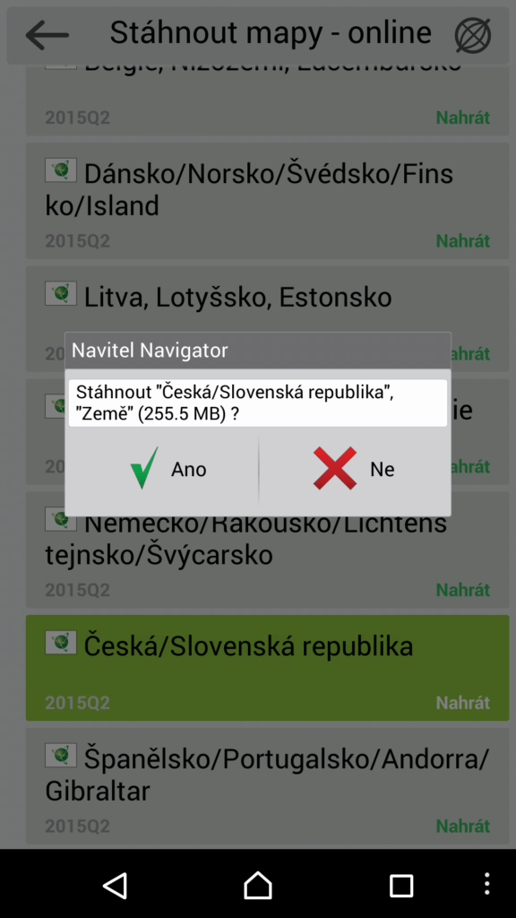 Stahování map bylo pomalé