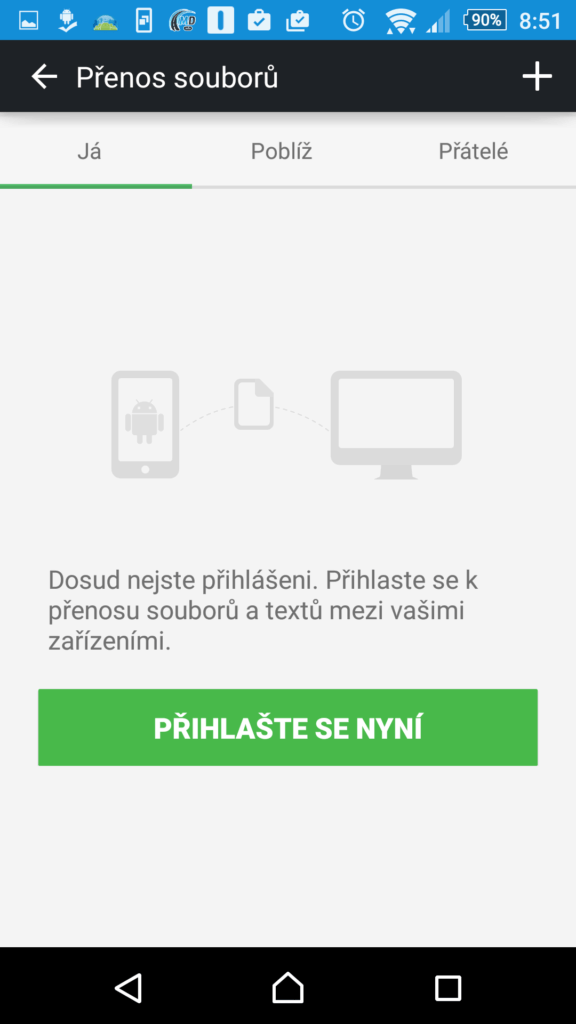 AirDroid - Android v počítači