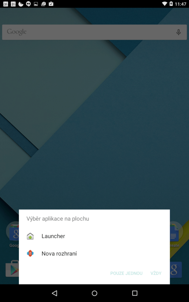 Výběr launcheru