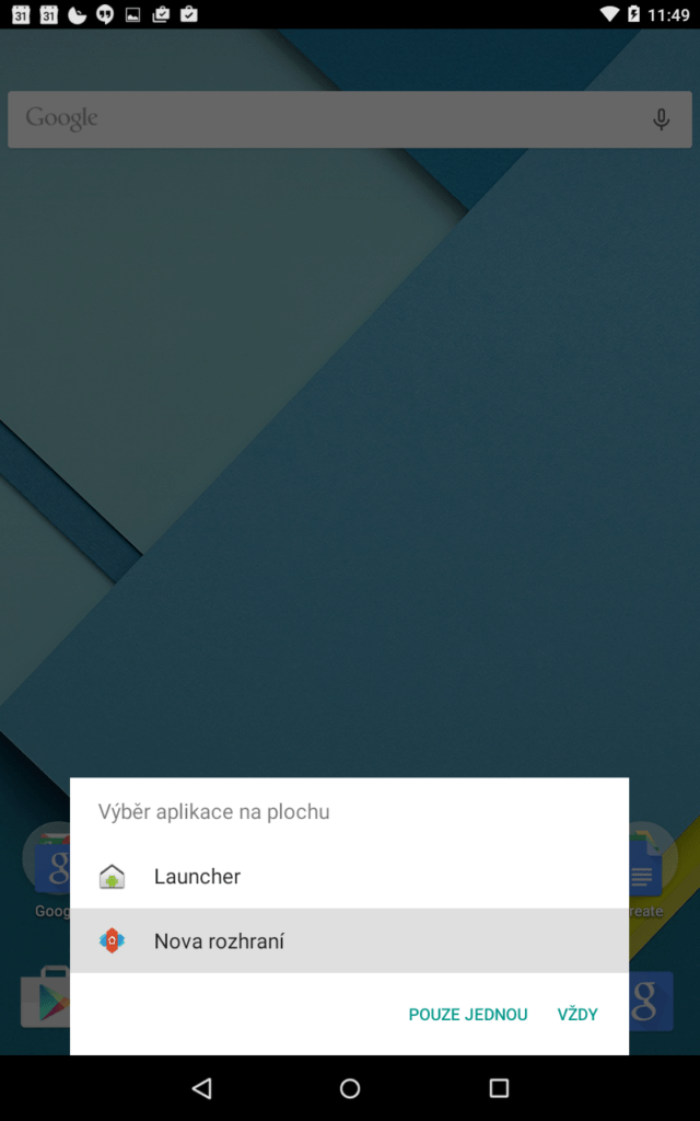 Výběr launcheru