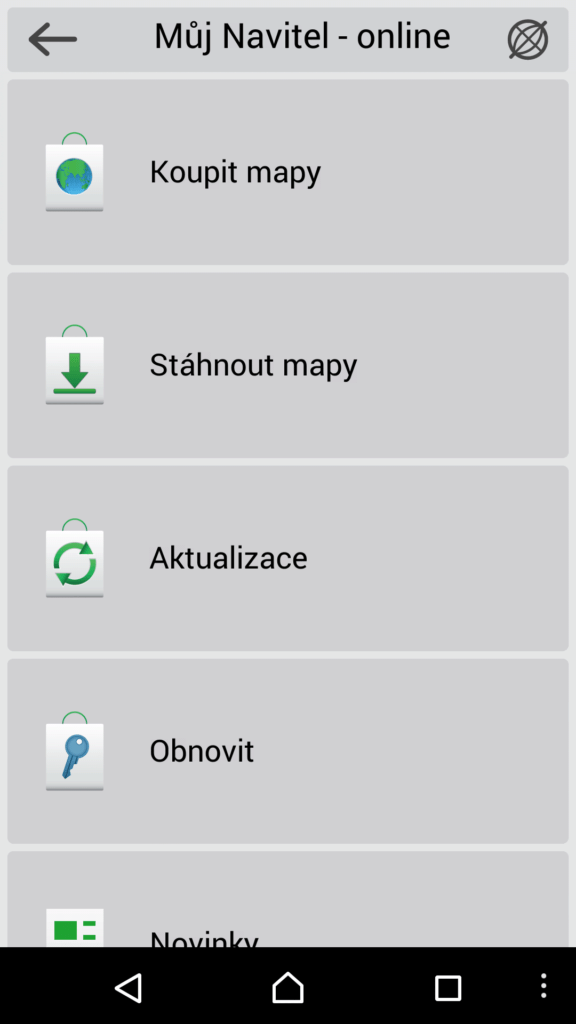 Sekce Můj Navitel