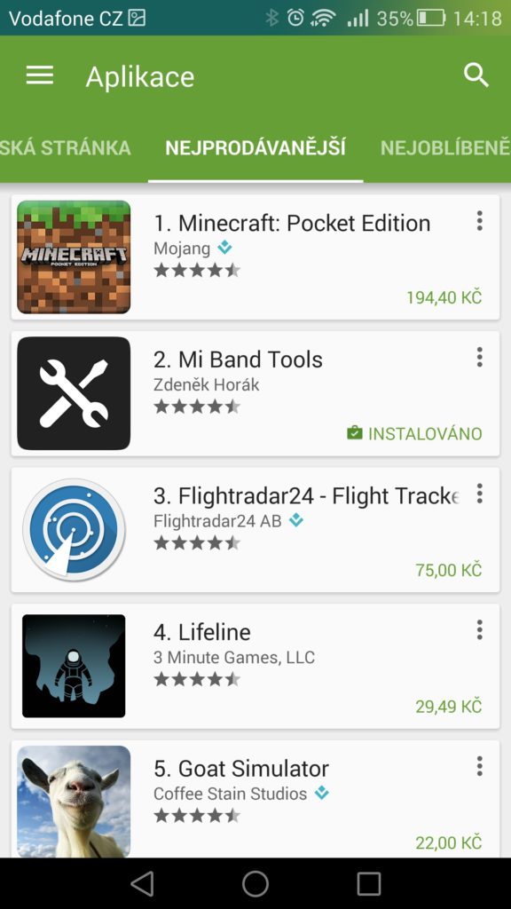 Android pro začátečníky Google Play 10