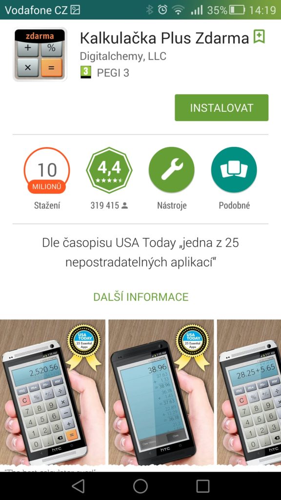 Android pro začátečníky Google Play 13