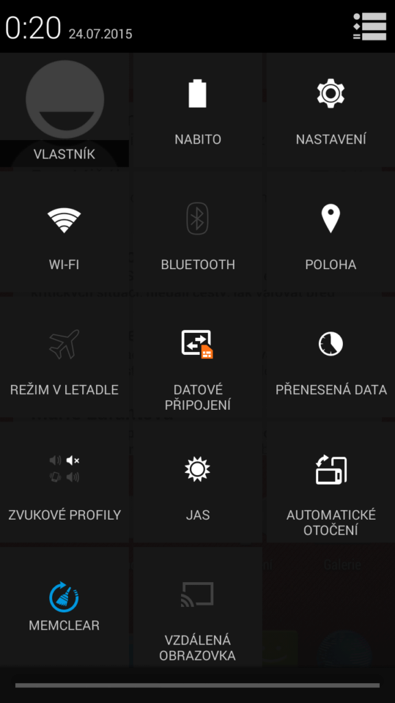 CUBE1 S700 Notifikační lišta