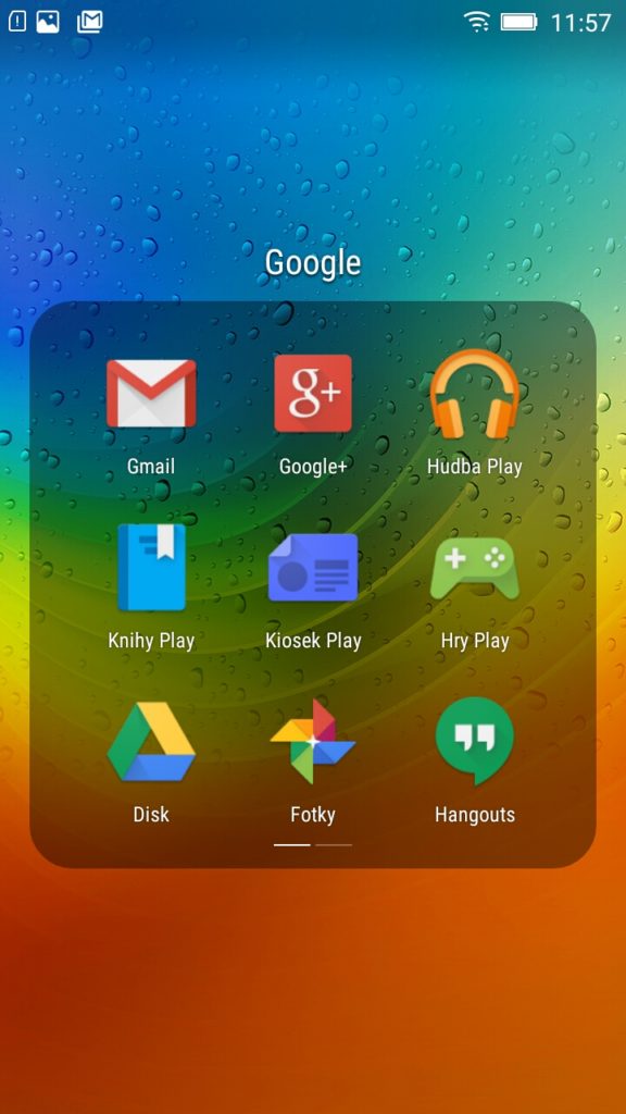 Lenovo A7000 launcher složka