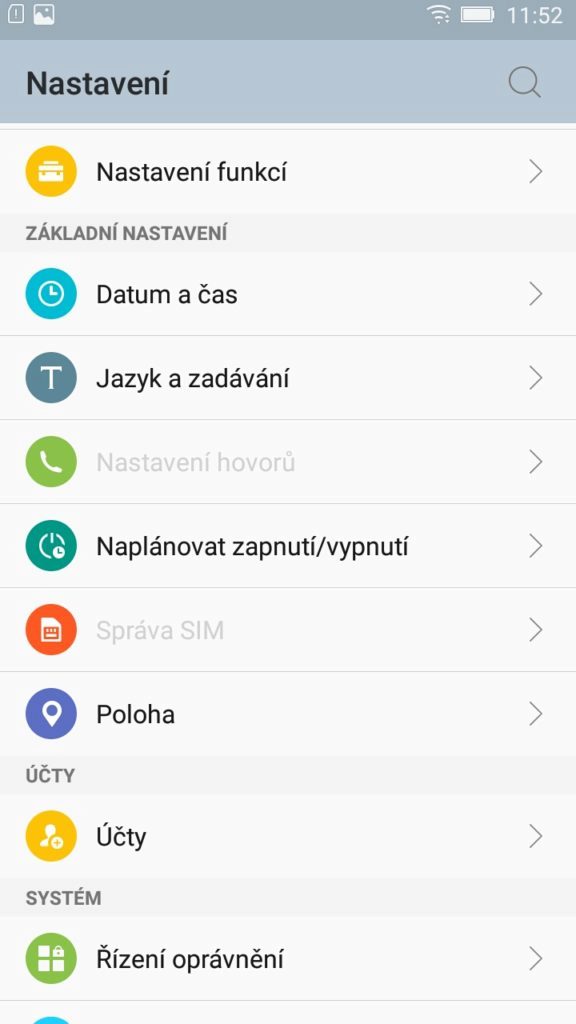 Lenovo A7000 nastavení 2