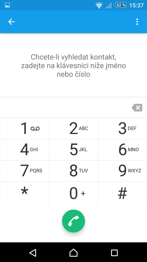 Sony Xperia Z3 dialer