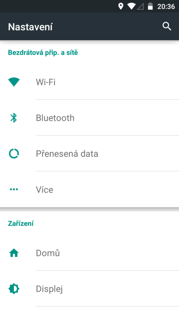 Vodafone Smart Prime 6 nastavení 1