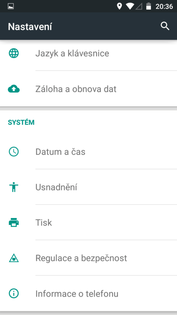 Vodafone Smart Prime 6 nastavení 3