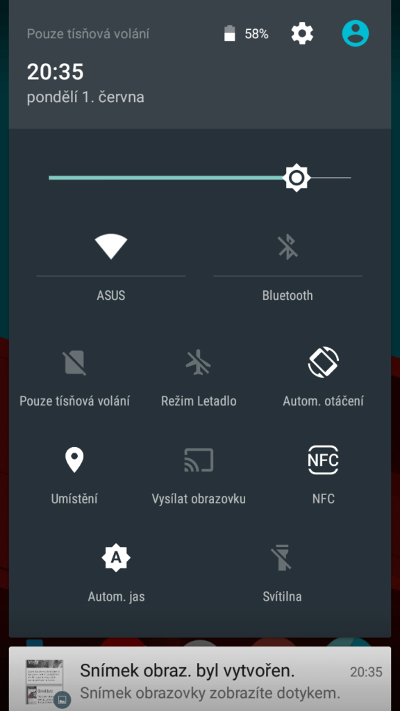Vodafone Smart Prime 6 přepínače