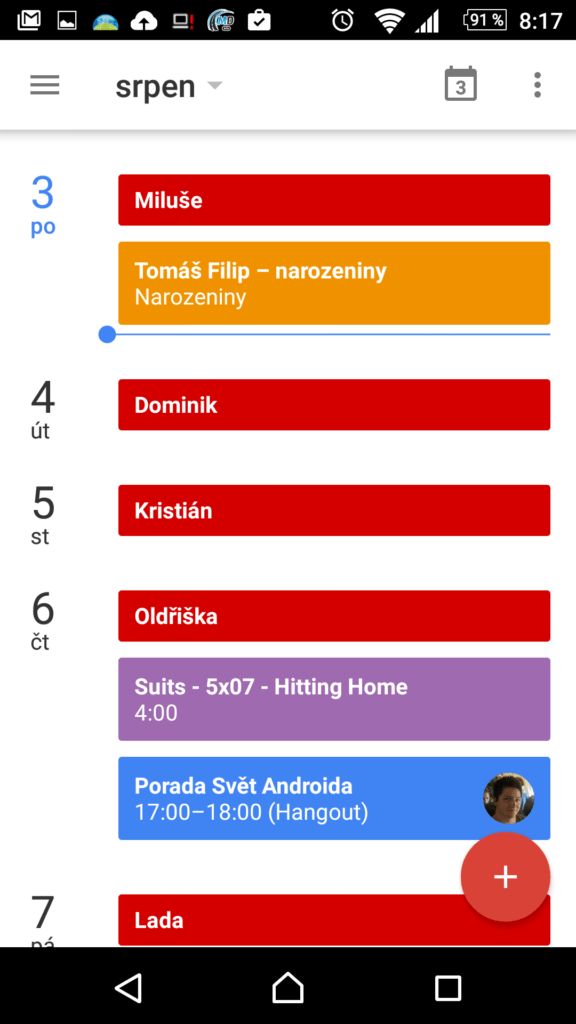 Kalendář Google