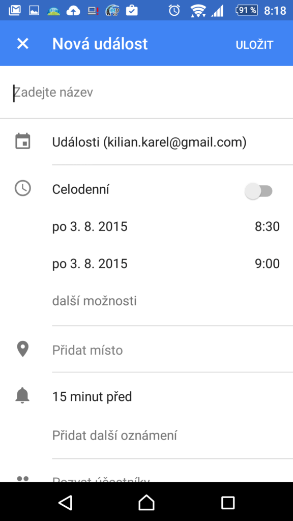 Kalendář Google