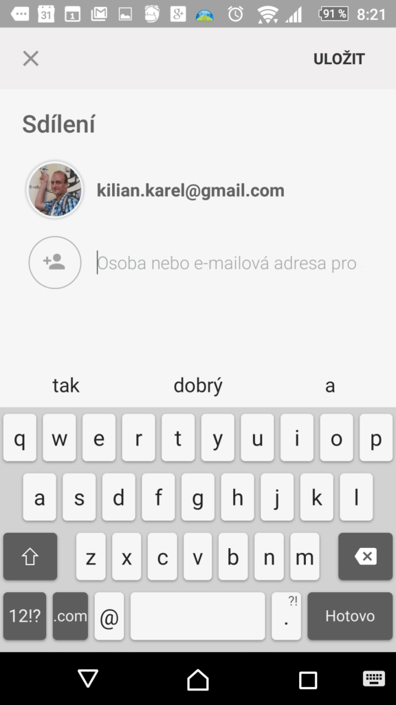 Poznámky a seznamy Google Keep