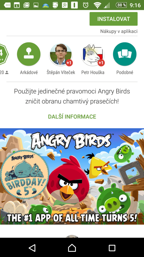Informace o aplikaci