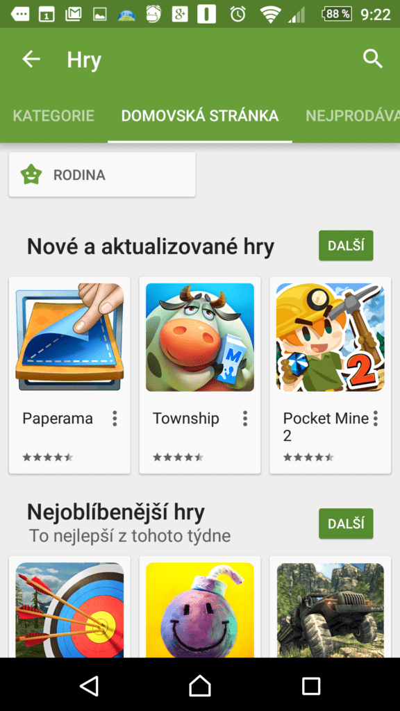 Sekce Hry