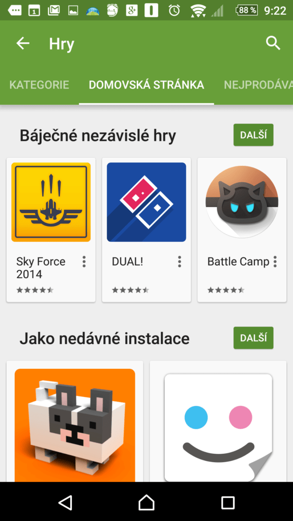 Sekce Hry