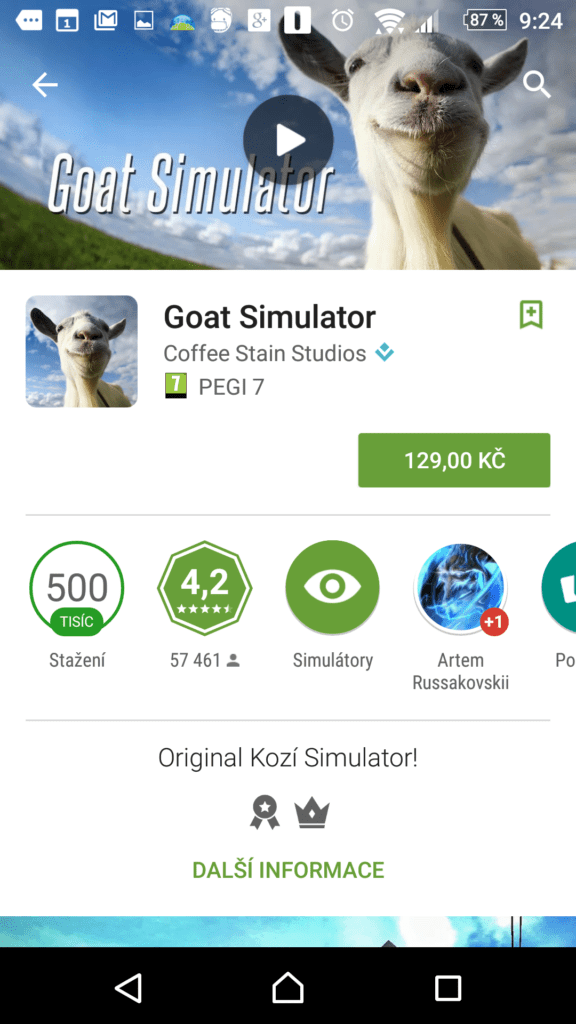 Informace o hře