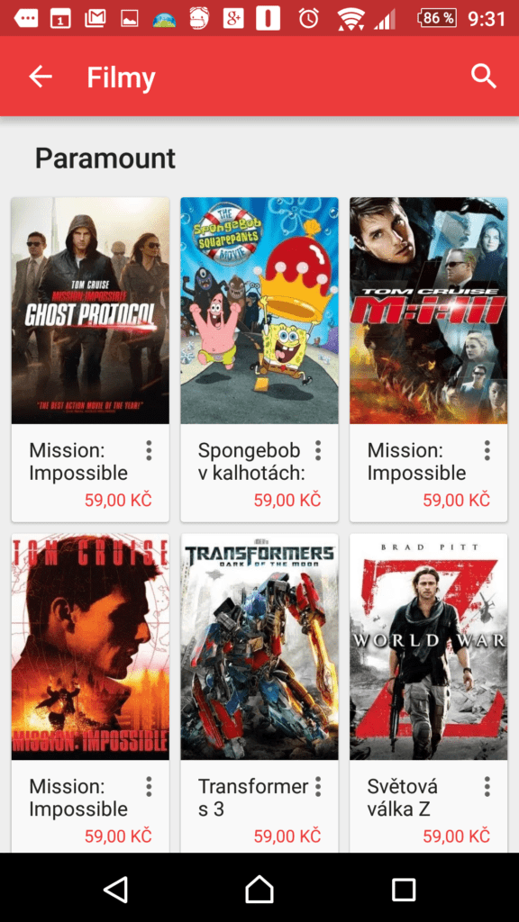 Filmy studia Paramount