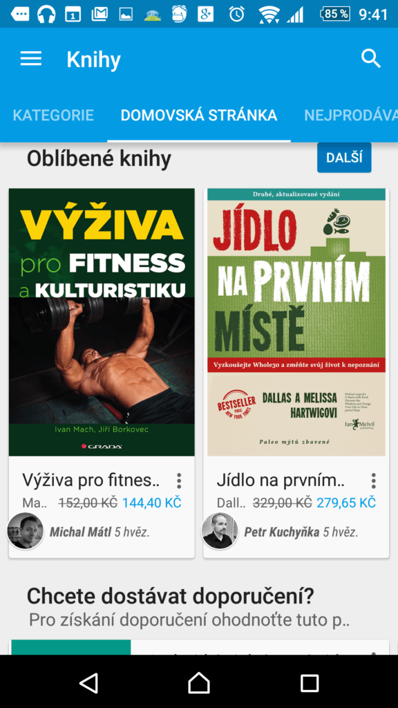 Sekce Knihy