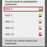 Nastavení filtrování