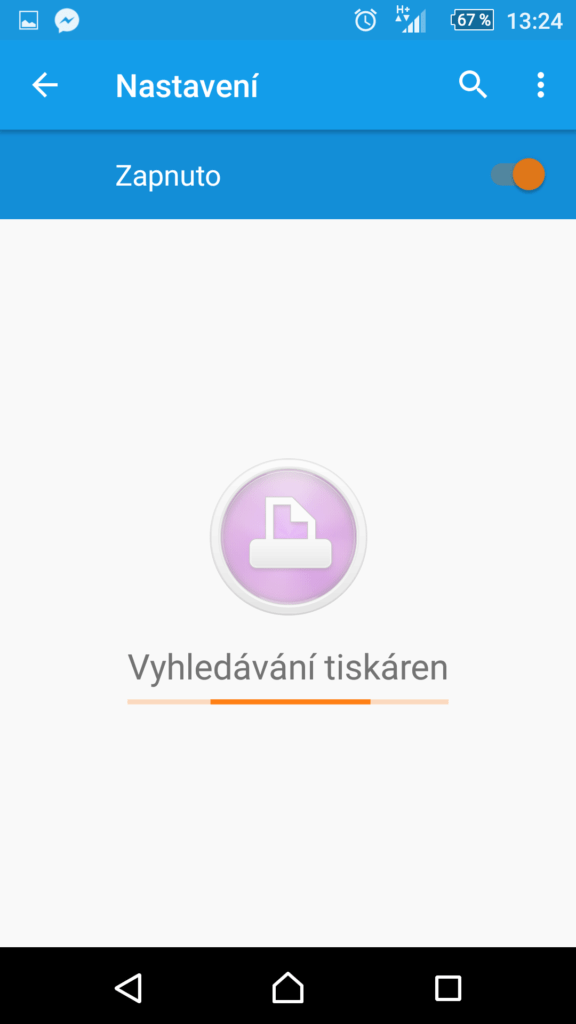 Aktivace podpory tisku