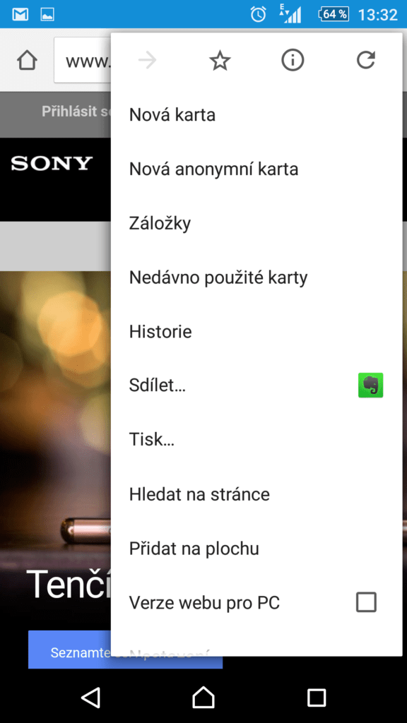 Tisk z prohlížeče Chrome