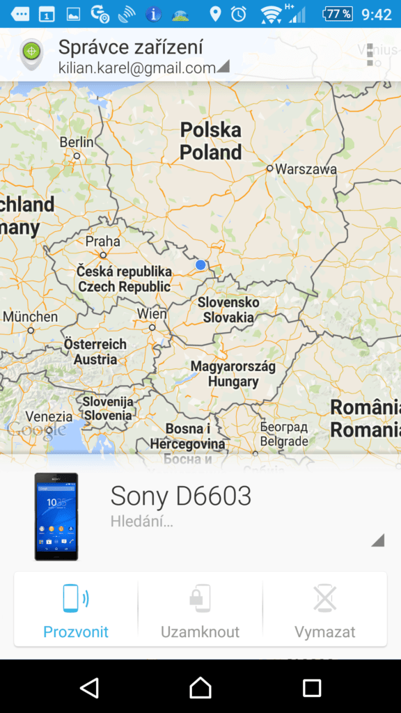 Správce zařízení Android
