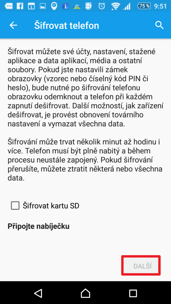 Šifrování zařízení