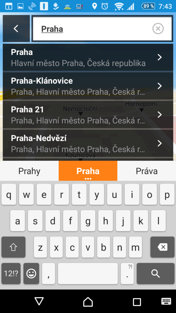 Zadání města
