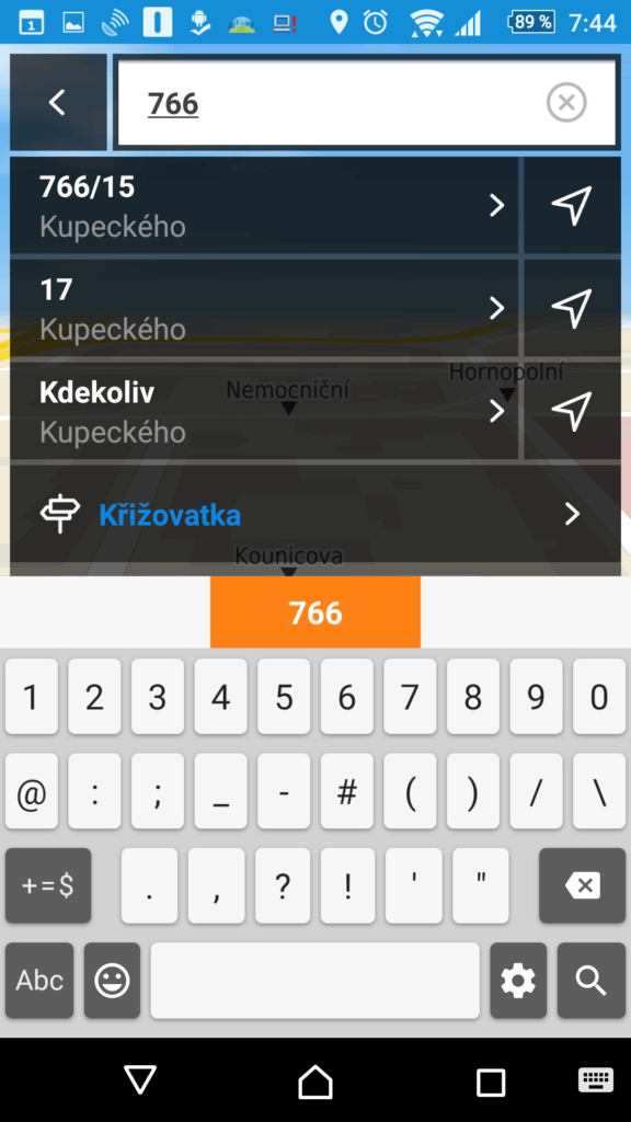 Zadání čísla popisného