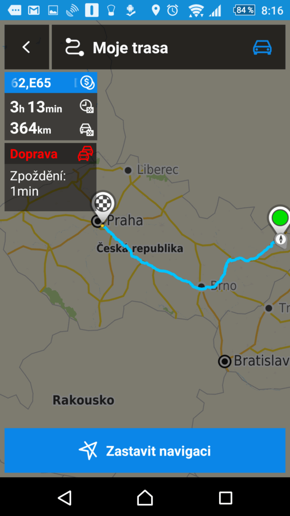 Moje trasa