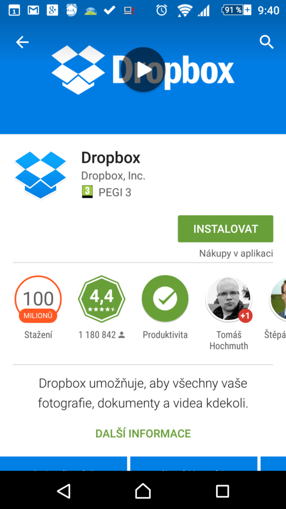 Stažení a instalace aplikace