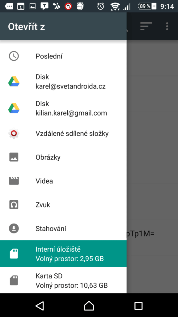 Výběr souboru k nahrání