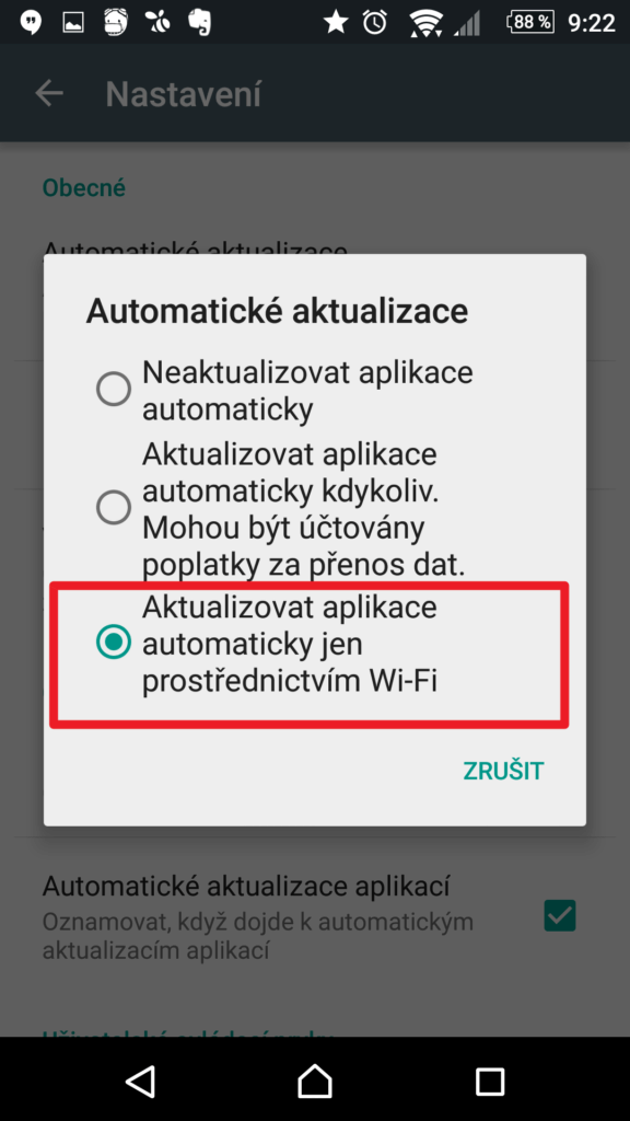Jen přes Wi-Fi