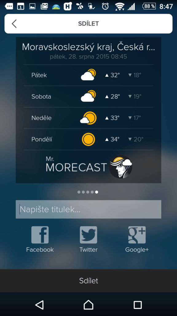 Sdílení na sociální sítě