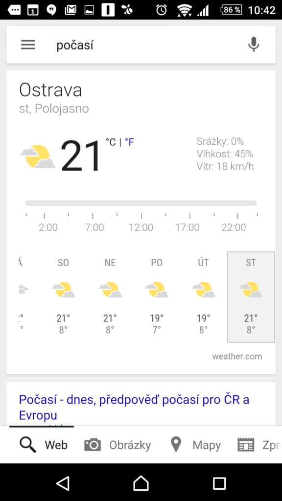 Chytré karty Google