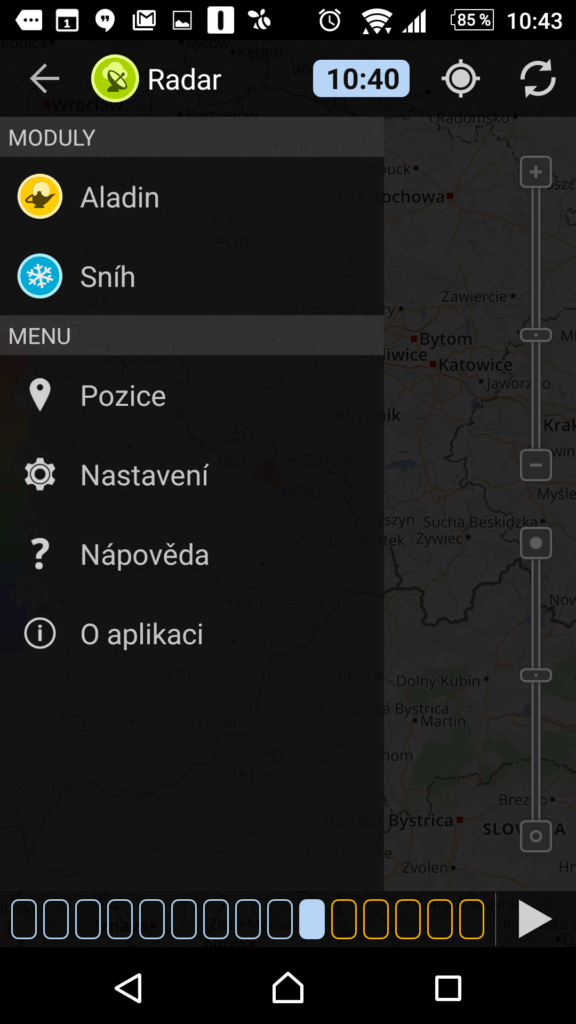 Meteor (Počasí) » Meteoradar