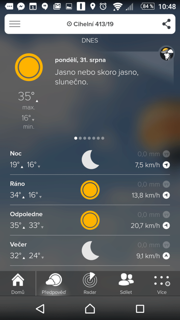 MORECAST - PRO Počasí Zdarma