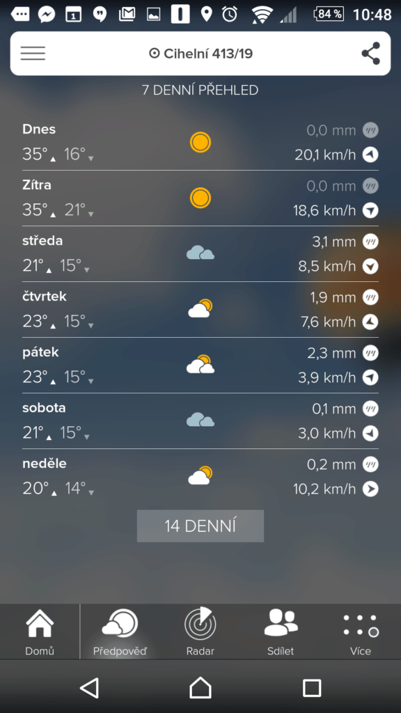 MORECAST - PRO Počasí Zdarma