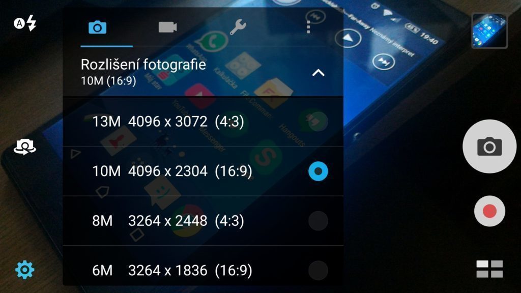 Asus Zenfone 2 foroaparát nastavení focení