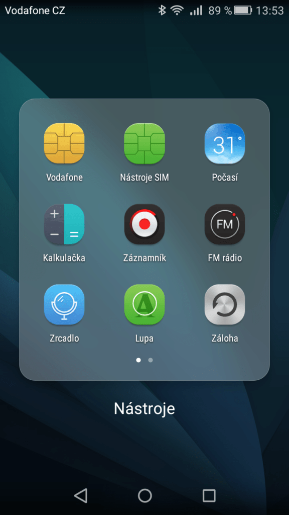 Huawei P8 Lite složka