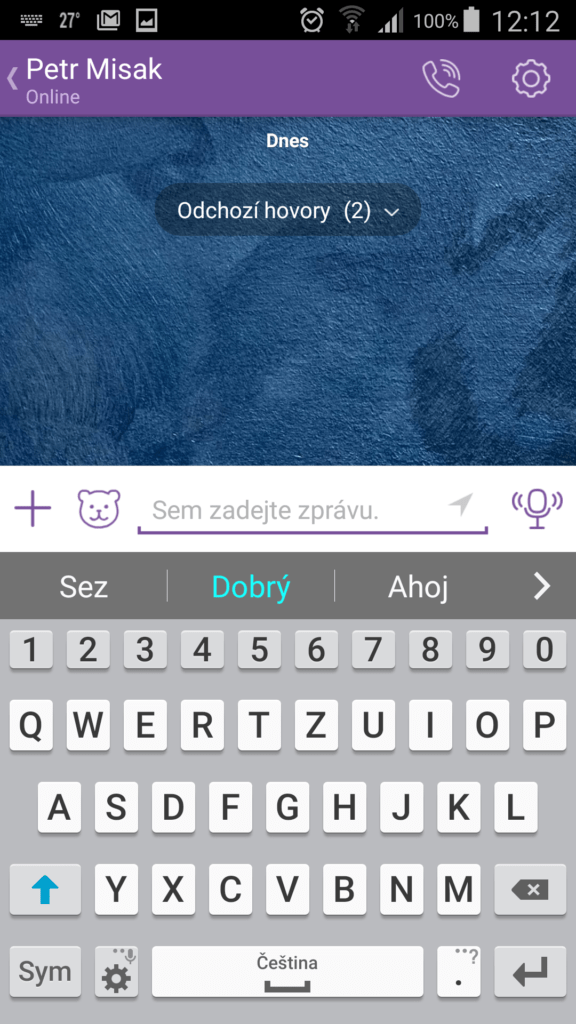 Viber chatování 1 2