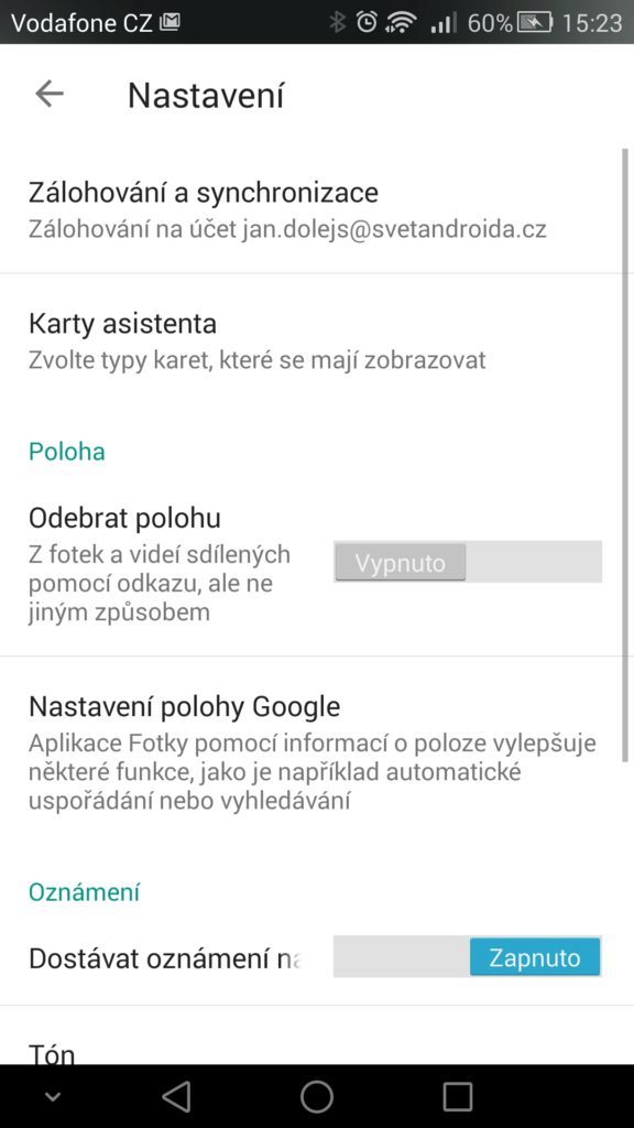Android pro začátečníky 12 Fotky Google 1