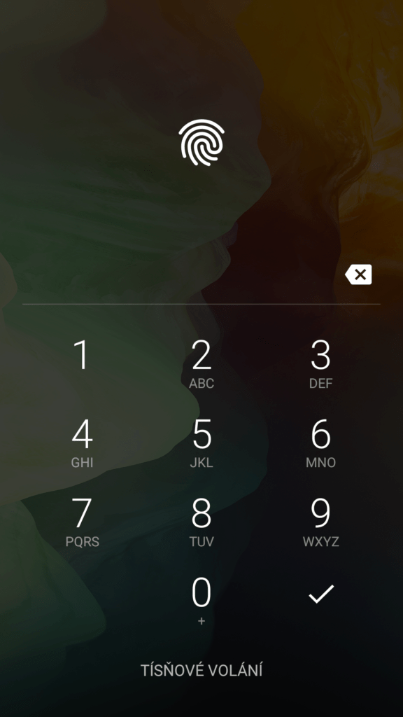 OnePlus 2 Prostředí systému zamykací obrazovka 1