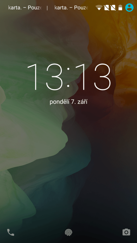 OnePlus 2 Prostředí systému zamykací obrazovka