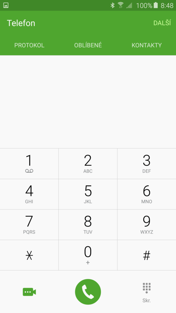 Samsung Galaxy S6 Edge Plus dialer