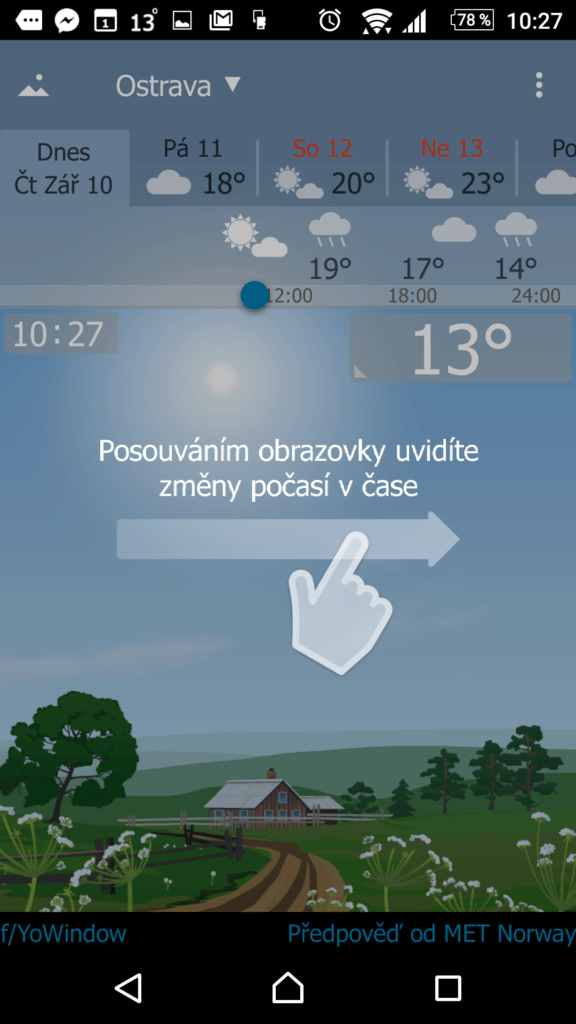 YoWindow Počasí
