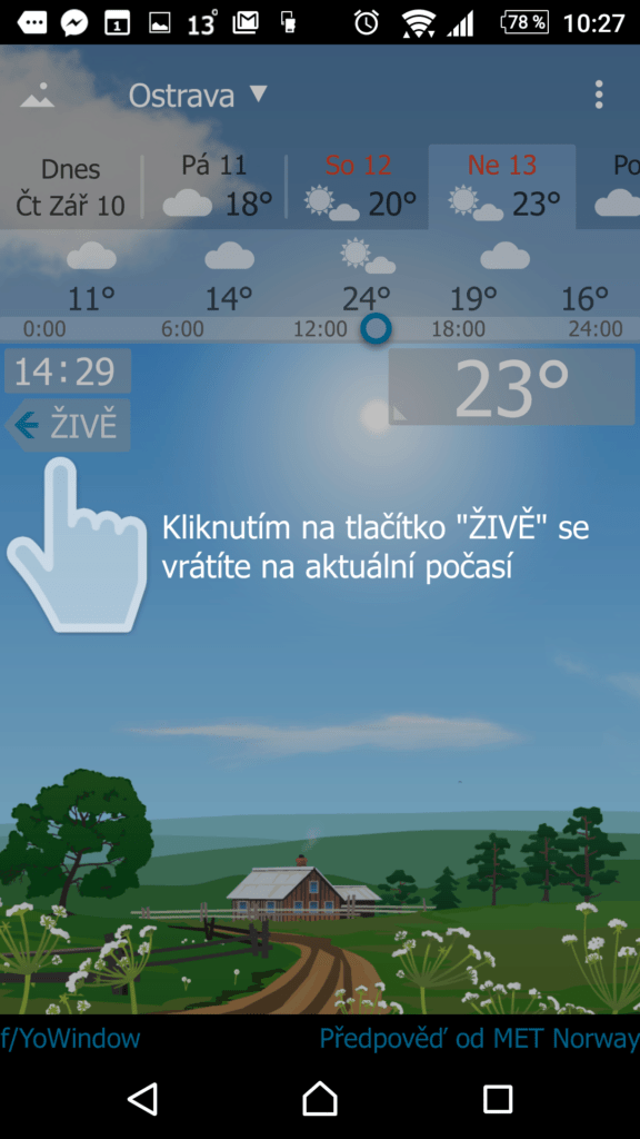 YoWindow Počasí