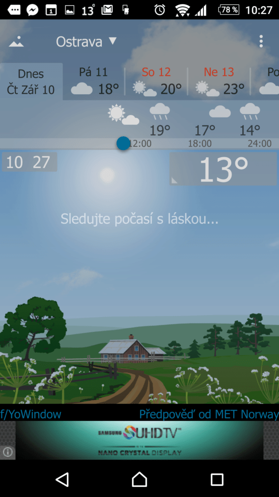 YoWindow Počasí