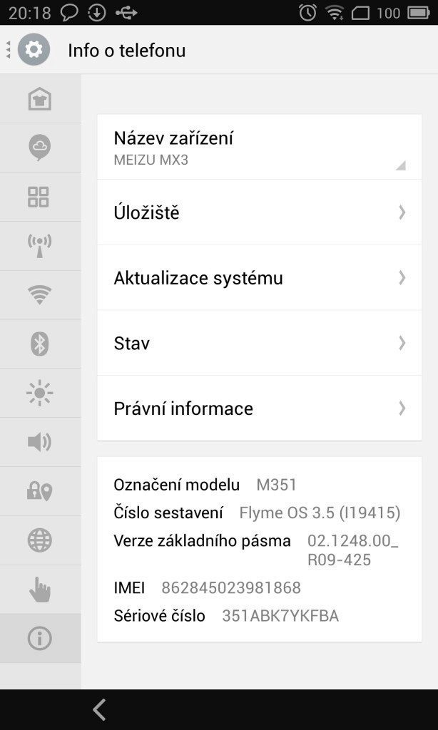 meizu mx3 prostredi flyme os 3 0 5